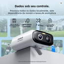 Câmera de segurança solar externa Baseus  sem fio 2K Resolução Wifi