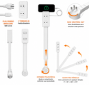 Extensor de Tomada FlexPower BR™ | Hub Inteligente Ajustável com USB-C, USB, TOMADA 2 PINOS E 3 PINOS 110/220v