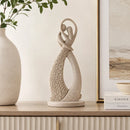 Estatueta Decorativa Casal Dançando em Resina Areia