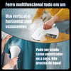 Ferro a Vapor Portátil 2 em 1 Passador a Seco e Vapor